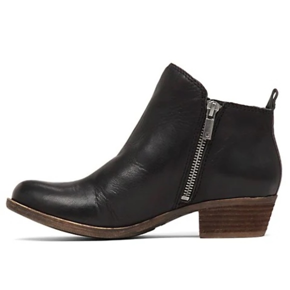 Like New Lucky Brand Basel Leather Booties - Picture 2 of 3